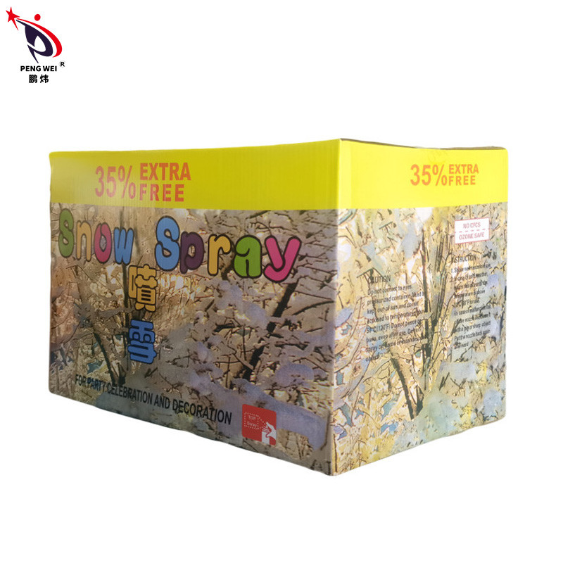 Espray artificial 150ml Taiwán durable multicolor de la nieve del árbol de la falsificación de la hojalata