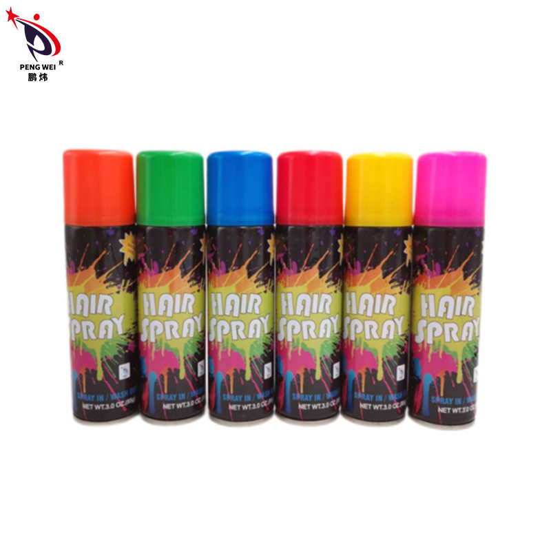 espray del color del pelo del partido de 150ml Multiscene, espray temporal inofensivo del color del tinte de pelo