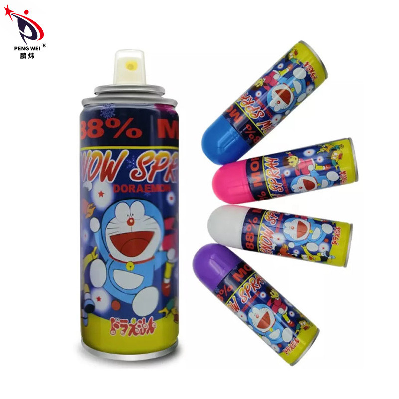 Artículo multicolor de Doraemon del espray artificial falso temporal de la nieve para el árbol