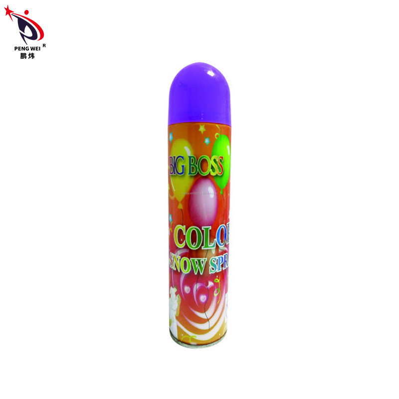 Poder falsa multicolora del aerosol de la nieve de la hojalata, espray de la nieve para la Navidad Boss Snow Spray