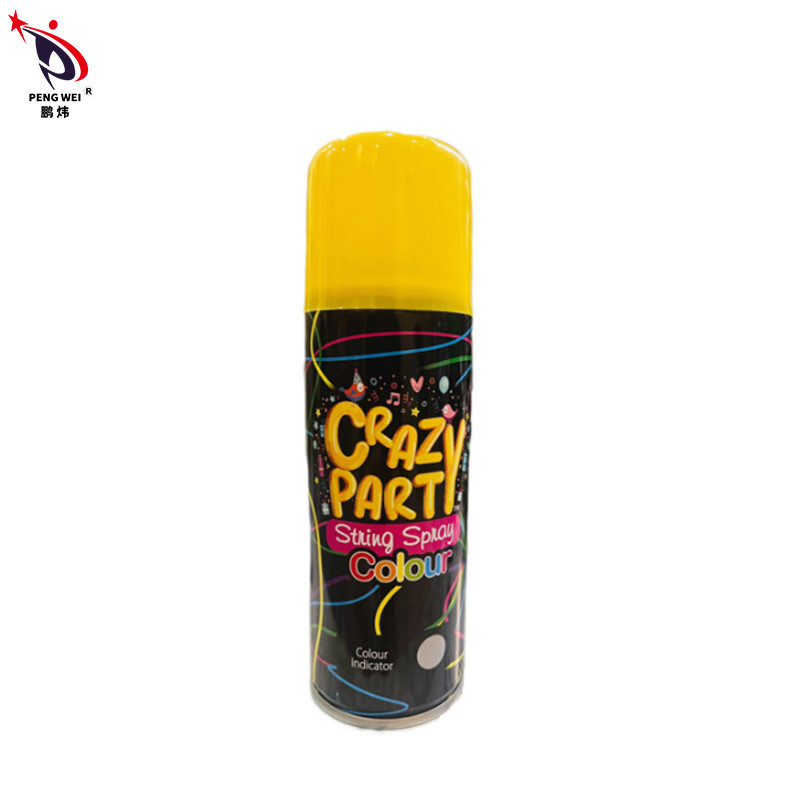 espray multicolor de la secuencia del cumpleaños 250ml, espray loco del partido de la secuencia de la Navidad