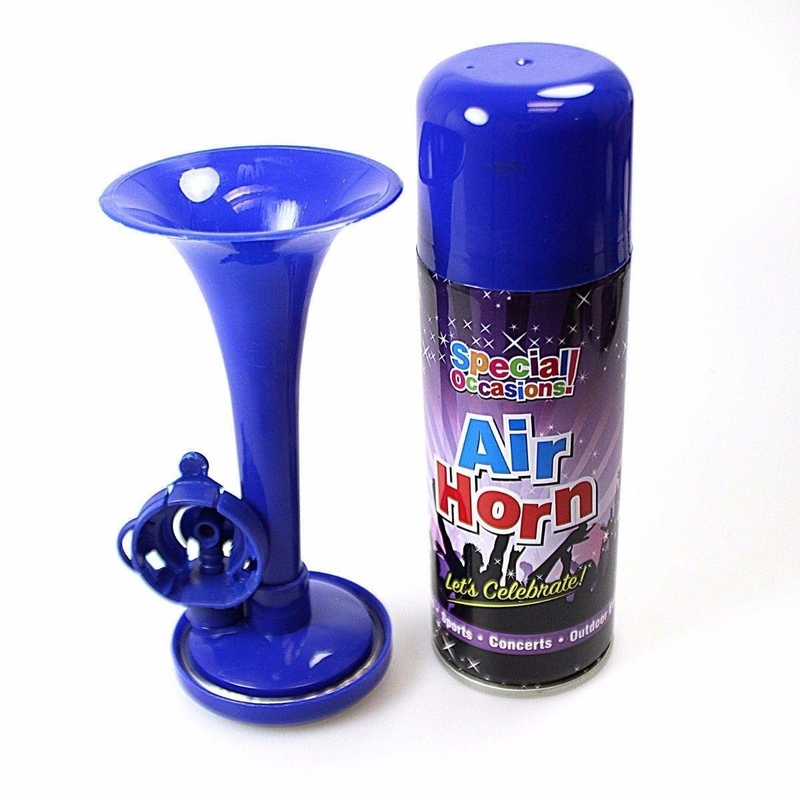 color rojo de Eco del PDA del cuerno del aire del aerosol del partido 250ml y azul amistoso