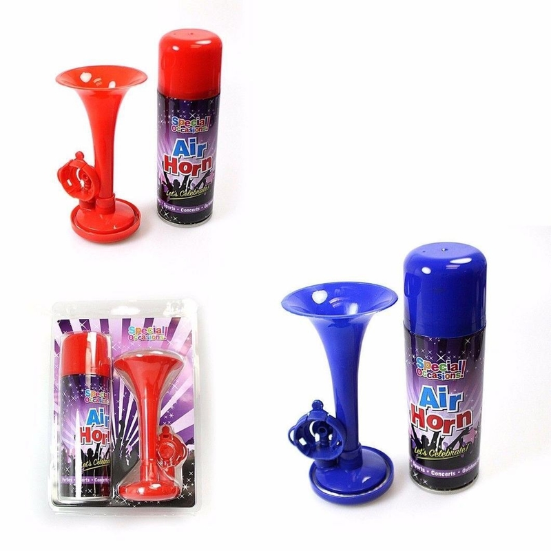 color rojo de Eco del PDA del cuerno del aire del aerosol del partido 250ml y azul amistoso