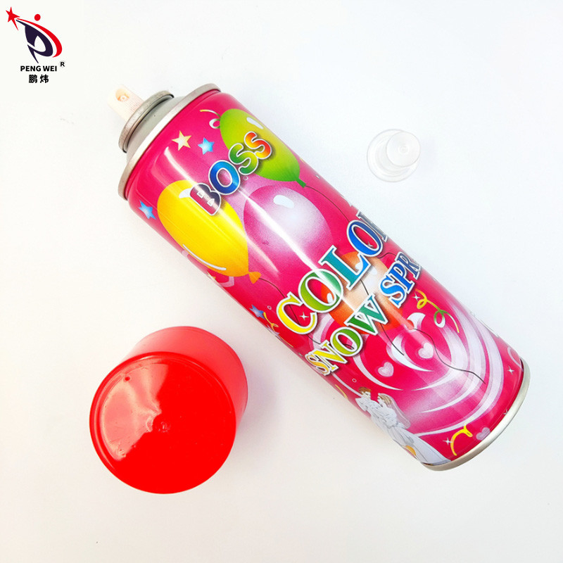 La nieve multicolora de la falsificación de la Navidad rocía a Smudgeproof multiusos Boss Snow Spray