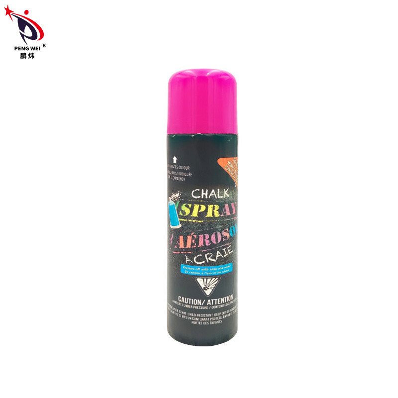 espray lavable multicolor de la tiza 100g, espray rosado inodoro de la pintura de la tiza