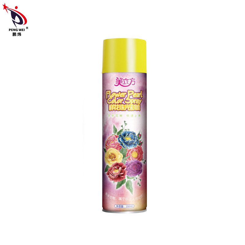 Espray del color de la perla de la flor de MSDS 350ml, espray de la pintura de la hojalata para las flores