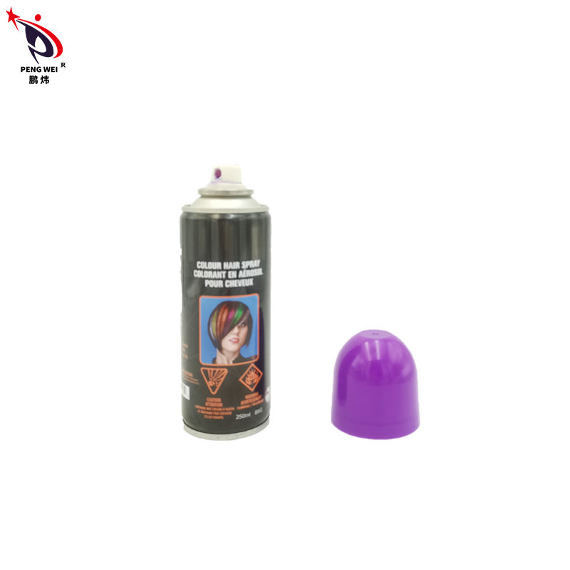 Tin Temporary Hair Dye Spray no tóxico, espray púrpura del color del pelo de Smudgeproof