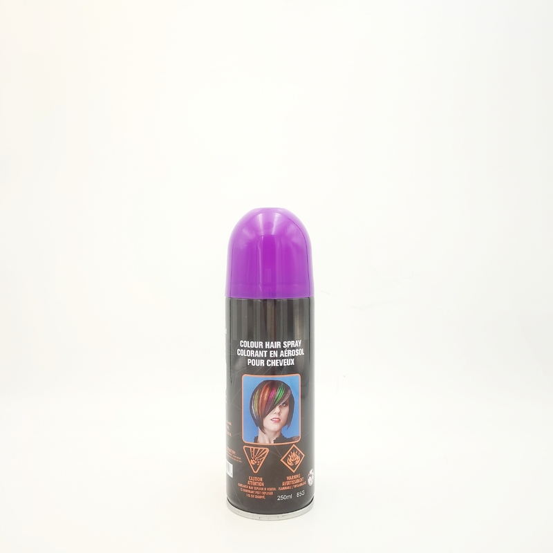 Tin Temporary Hair Dye Spray no tóxico, espray púrpura del color del pelo de Smudgeproof