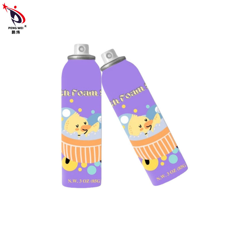 color púrpura del baño 150ml de la espuma del limpiador de aluminio del espray para los niños