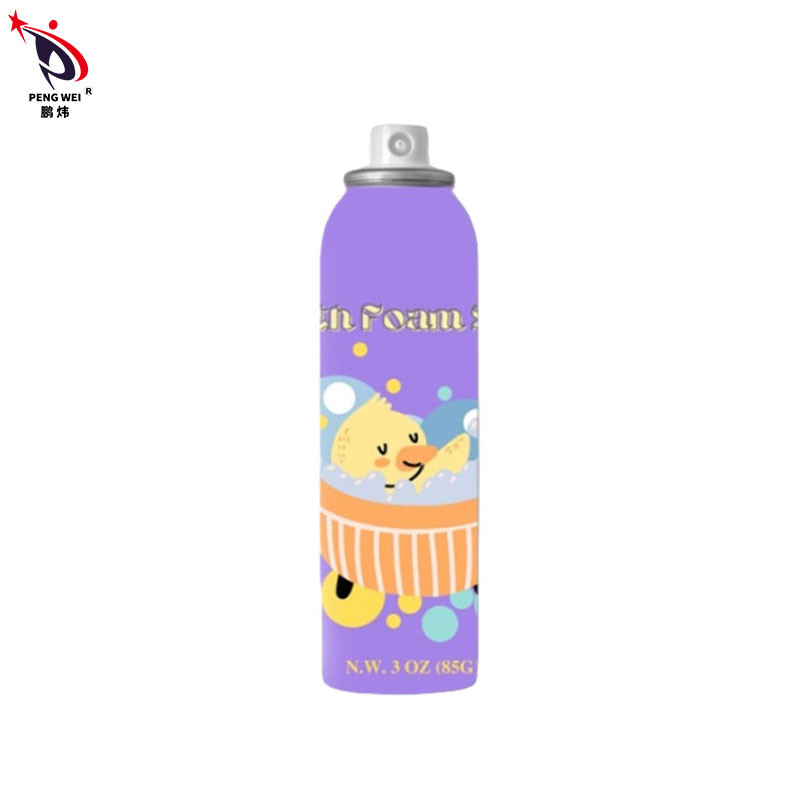 color púrpura del baño 150ml de la espuma del limpiador de aluminio del espray para los niños