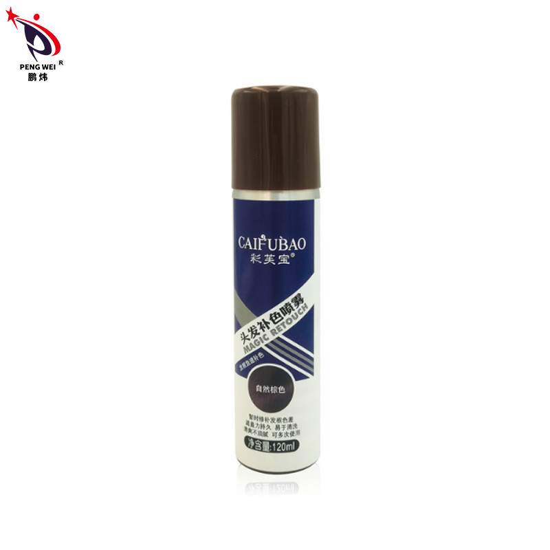La laca para el pelo de la raíz de la reparación del color de Brown de la naturaleza modificó el espray tónico ISO22716 de pelo para requisitos particulares