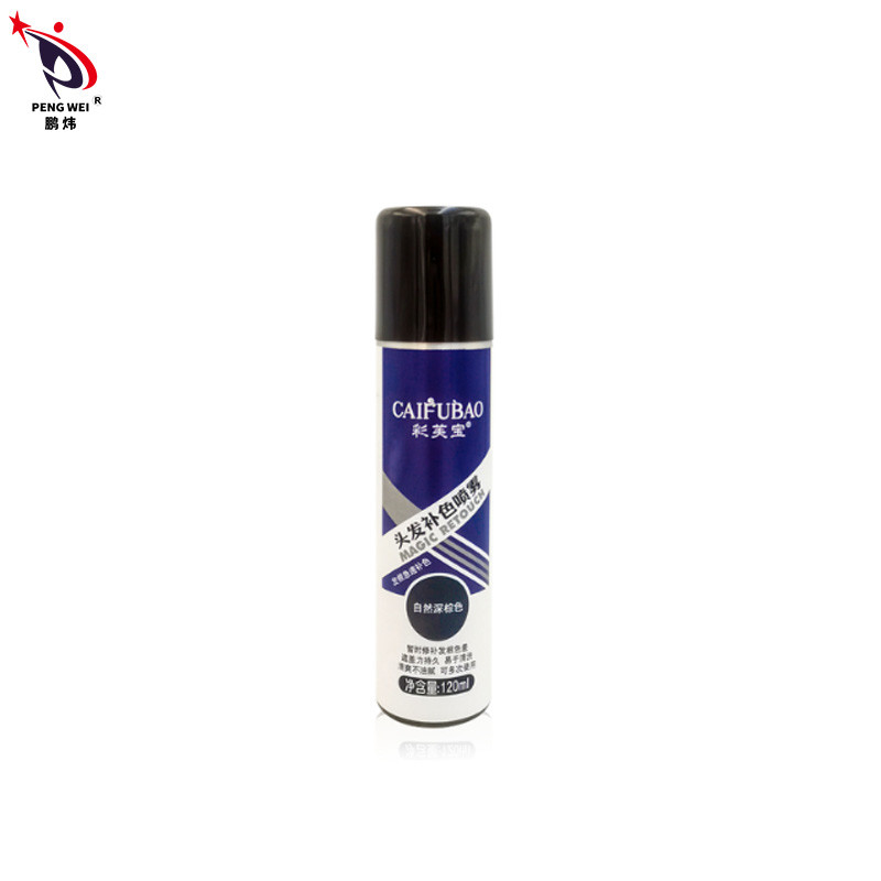 espray tónico 50*150m m de Brown oscuro de la naturaleza de los esprayes del color del pelo de raíz de la reparación 120ml
