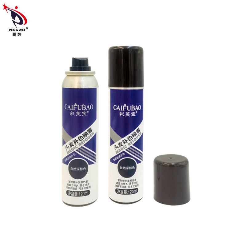 espray tónico 50*150m m de Brown oscuro de la naturaleza de los esprayes del color del pelo de raíz de la reparación 120ml
