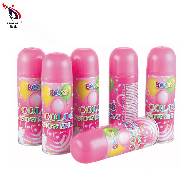 favores de partido 250ml Boss artificial Colored Snow Spray SEDEX para la celebración del festival