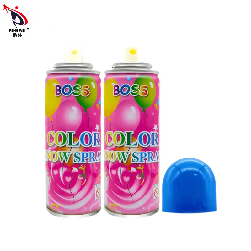 favores de partido 250ml Boss artificial Colored Snow Spray SEDEX para la celebración del festival