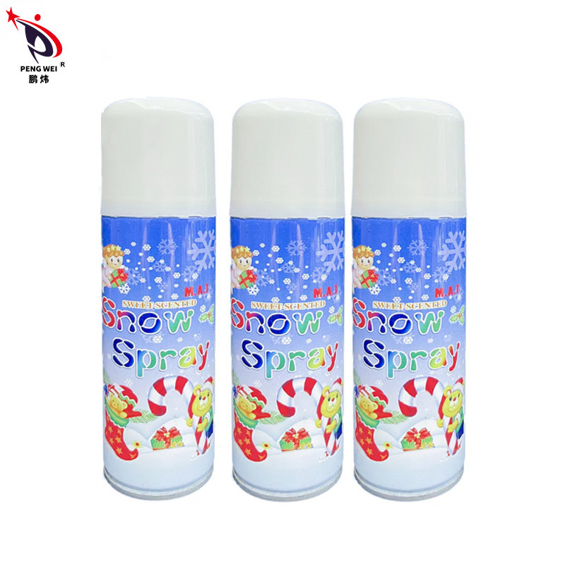 CE artificial del espray de la nieve del partido no inflamable 150ml para casarse la decoración