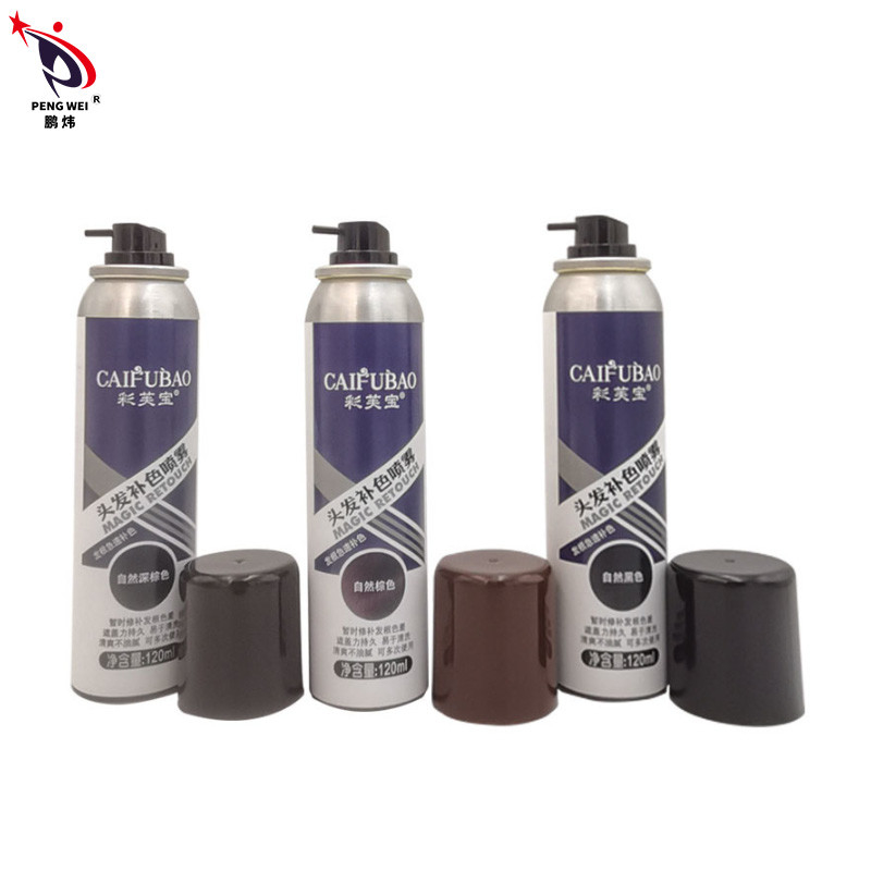 Los colores del pelo de Brown oscuro del negro del ODM del OEM rocían el espray temporal 40*140m m del color de la raíz del pelo