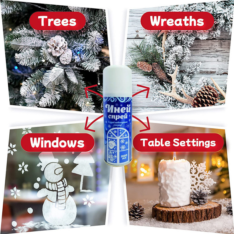 Color blanco MSDS del espray artificial de la nieve de la simulación del árbol de navidad