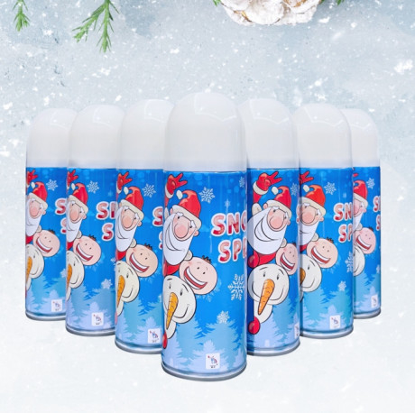 Decoración del partido de la plantilla del vidrio de la ventana del árbol de navidad del espray de la nieve del muñeco de nieve EN71