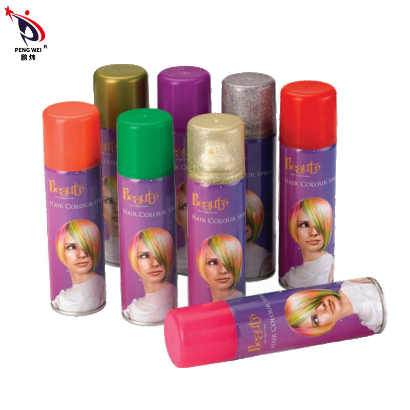 El buen tinte de la laca para el pelo 150ml del brillo de Halloween de la fragancia brilla el espray del color del pelo