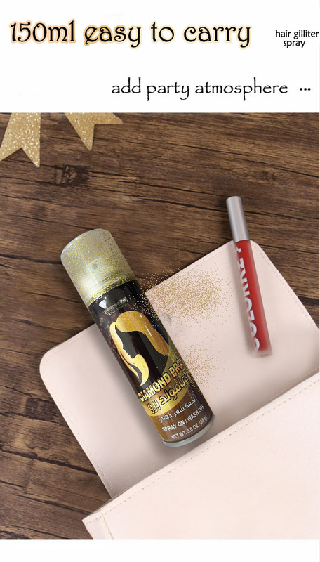 El buen tinte de la laca para el pelo 150ml del brillo de Halloween de la fragancia brilla el espray del color del pelo