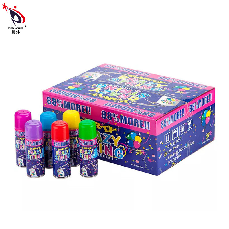 Tamaño adaptable de la cinta de la Navidad del Año Nuevo de la secuencia loca colorida del espray