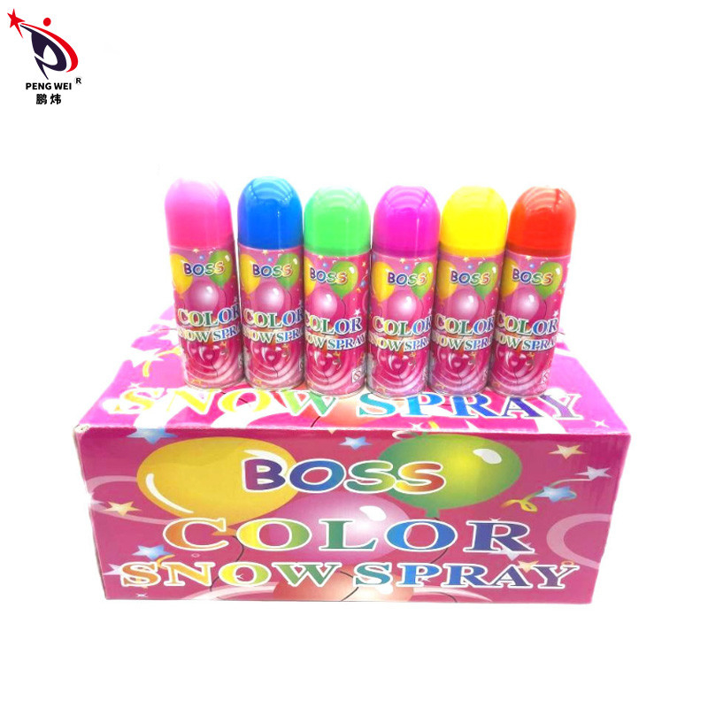 espray amistoso de la nieve de la espuma del partido del carnaval de las decoraciones de la boda de 550ml Boss Color Snow Spray Eco