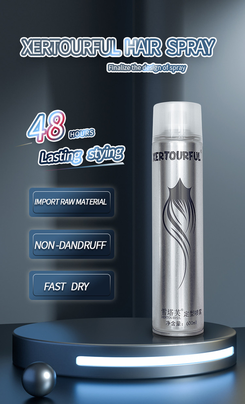 Control fuerte inmediato de encargo ninguna laca para el pelo del aerosol del olor para los hombres y la hembra