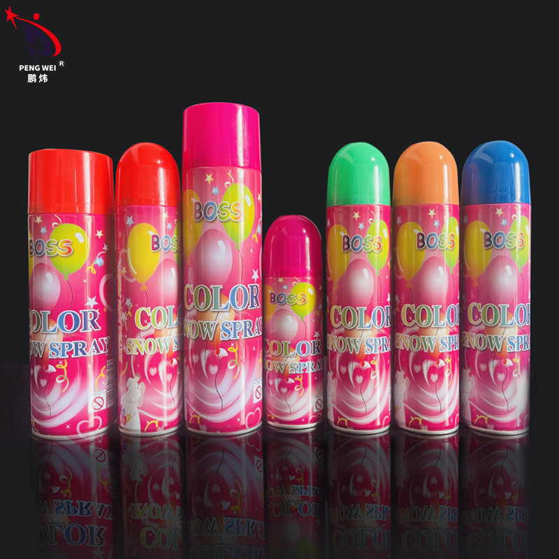carnaval artificial Boss Foam Snow Spray de la fiesta de cumpleaños de la Navidad del color del espray de la nieve 200g