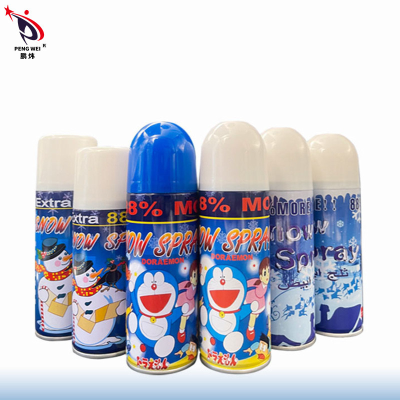reconstrucción artificial del banquete de boda de la Navidad del espray de la nieve de Doraemon del multicolor 250ml