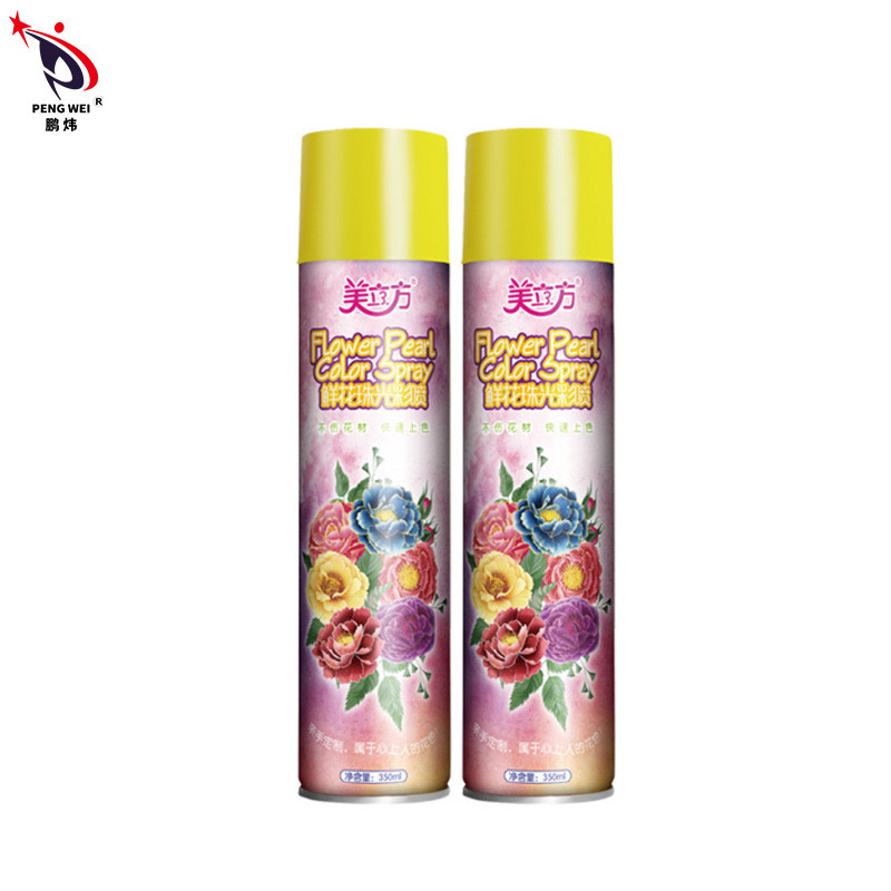 Florista Rose Gold Flower Paint Spray 350ml del color para el empaquetado del regalo de la flor