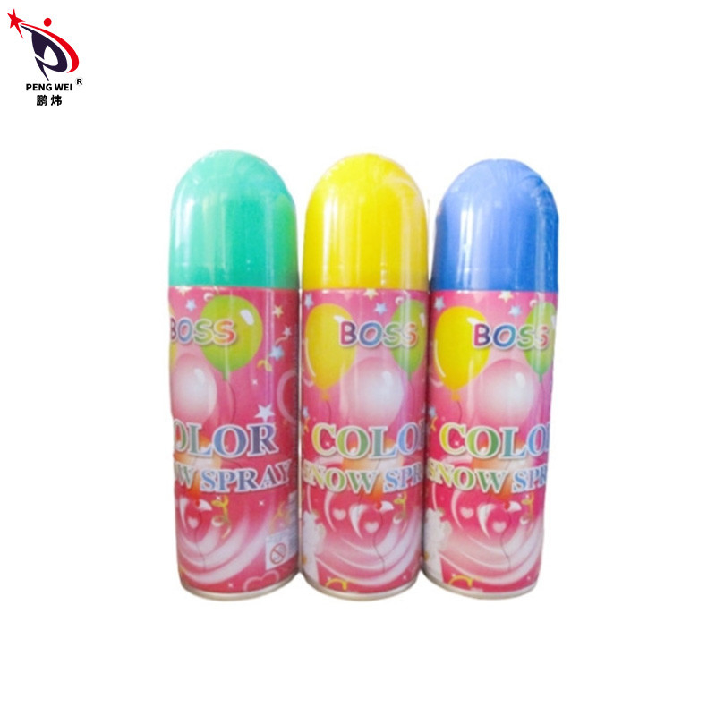 La nieve de encargo de la espuma de la boda del partido 250ml rocía color rojo verde azul