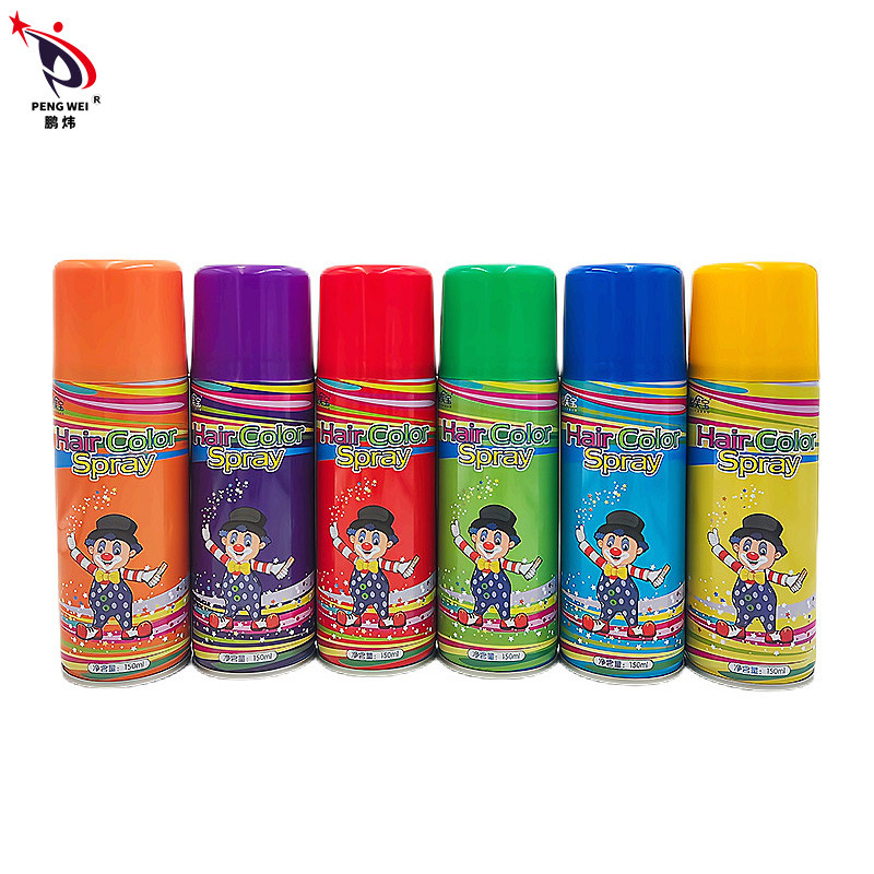 ISO22716 Aerosol de colorante para el cabello sin amoníaco 250 ml Aerosol de colorante para el cabello temporario lavable