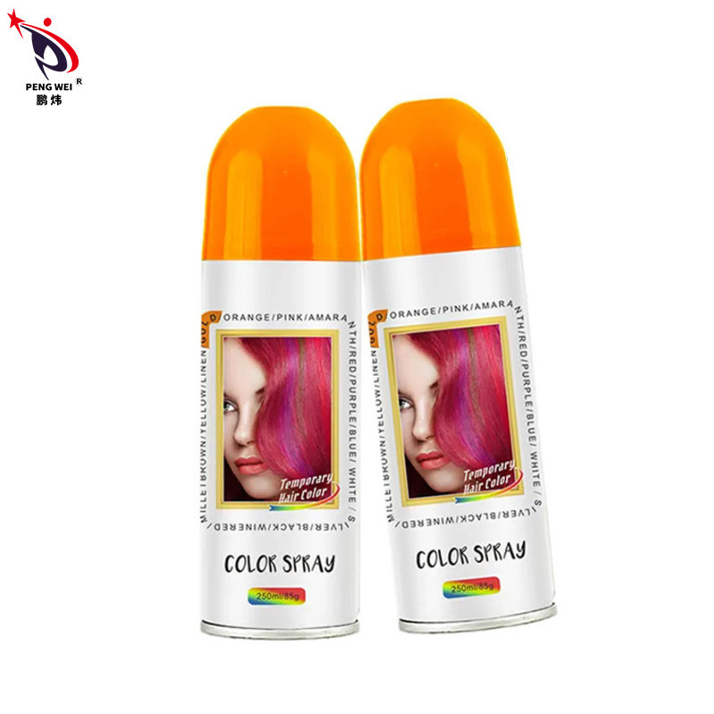 No tóxicos Tintores de colores de fiesta Aerosol de color para el cabello Temporario Lavable