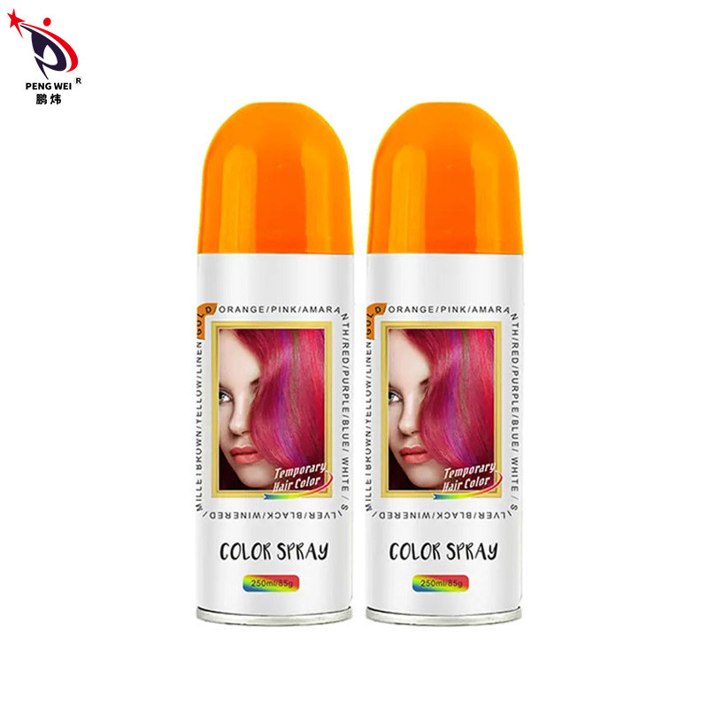 No tóxicos Tintores de colores de fiesta Aerosol de color para el cabello Temporario Lavable