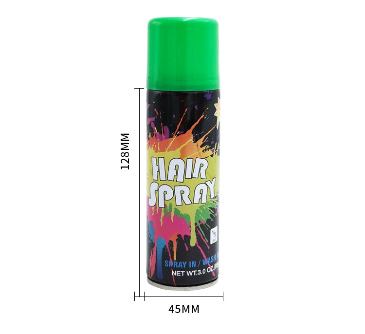 espray del color del pelo del partido de 150ml Multiscene, espray temporal inofensivo del color del tinte de pelo