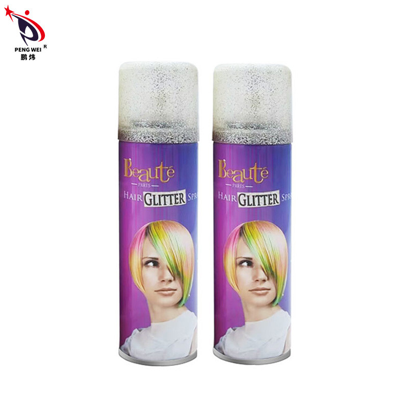 artículo no tóxico del pelo 200ml del brillo del color oro inofensivo del espray