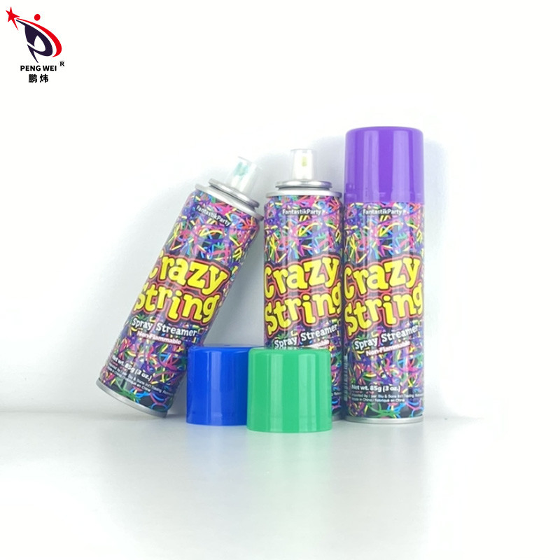OEM 8+ Rango de edad Spray de cuerdas tonto divertido colorido Spray de cuerdas tonto