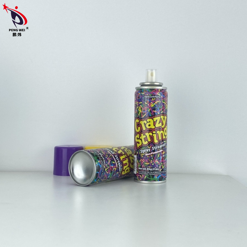 OEM 8+ Rango de edad Spray de cuerdas tonto divertido colorido Spray de cuerdas tonto