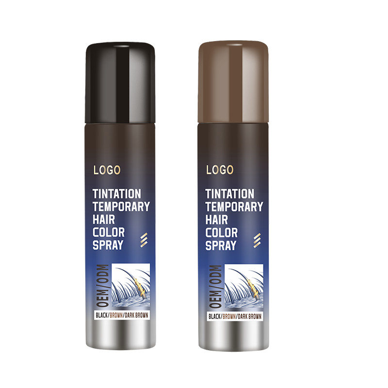 Personaliza el rocío temporal con un spray no pegajoso y una fórmula rápida para cubrir el cabello