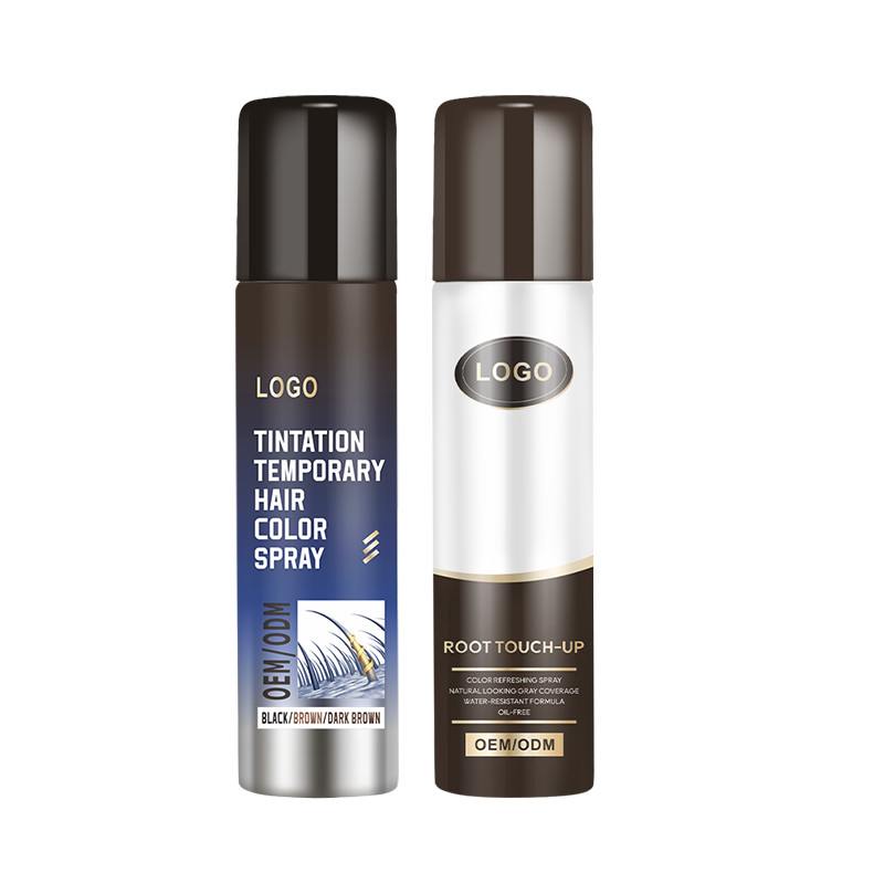 Personaliza el rocío temporal con un spray no pegajoso y una fórmula rápida para cubrir el cabello