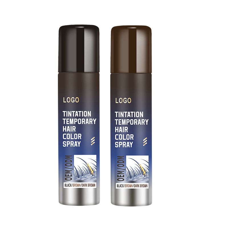 Personaliza el rocío temporal con un spray no pegajoso y una fórmula rápida para cubrir el cabello