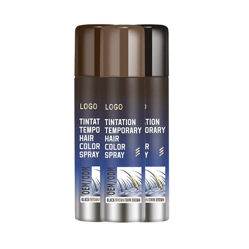 Personaliza el rocío temporal con un spray no pegajoso y una fórmula rápida para cubrir el cabello