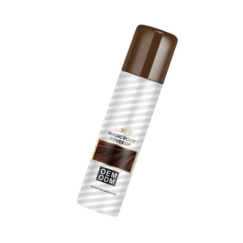 Esprays de color para el cabello de marca privada Toque de raíz para ocultar las raíces grises en segundo