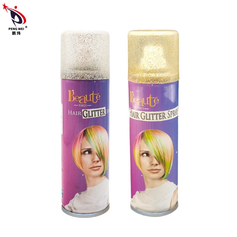 Espray de color para el cabello temporal Espray para el cabello brillante para un aspecto elegante