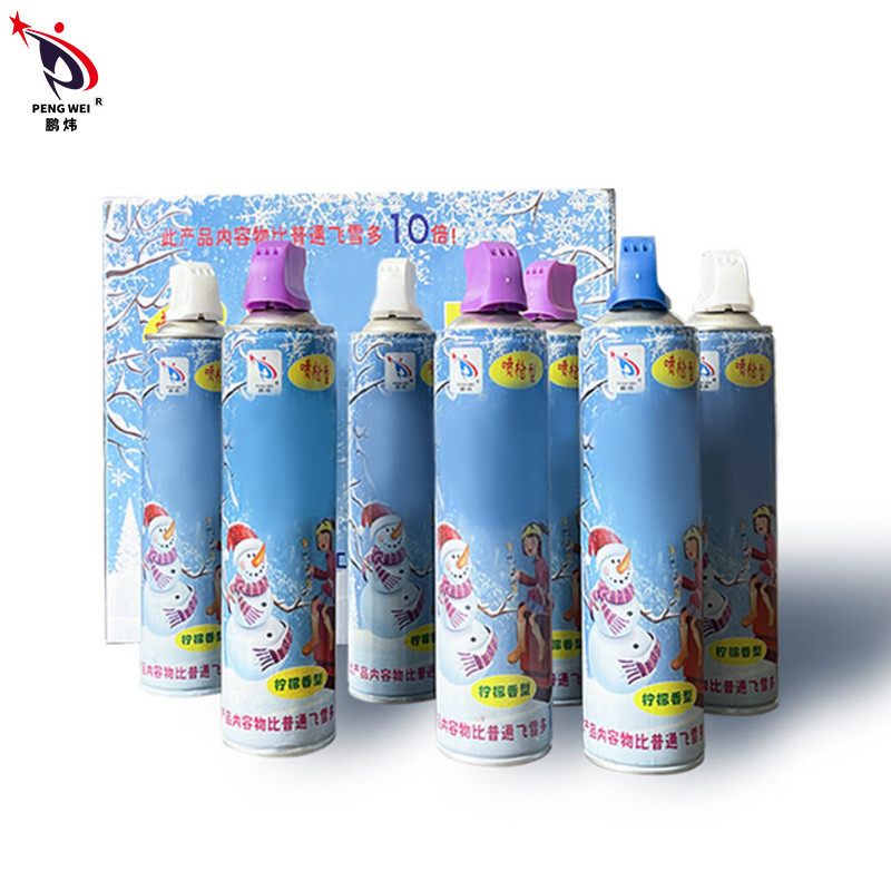 500 ml de gran capacidad pistola de disparo espuma spray de nieve fiesta decoración de Navidad