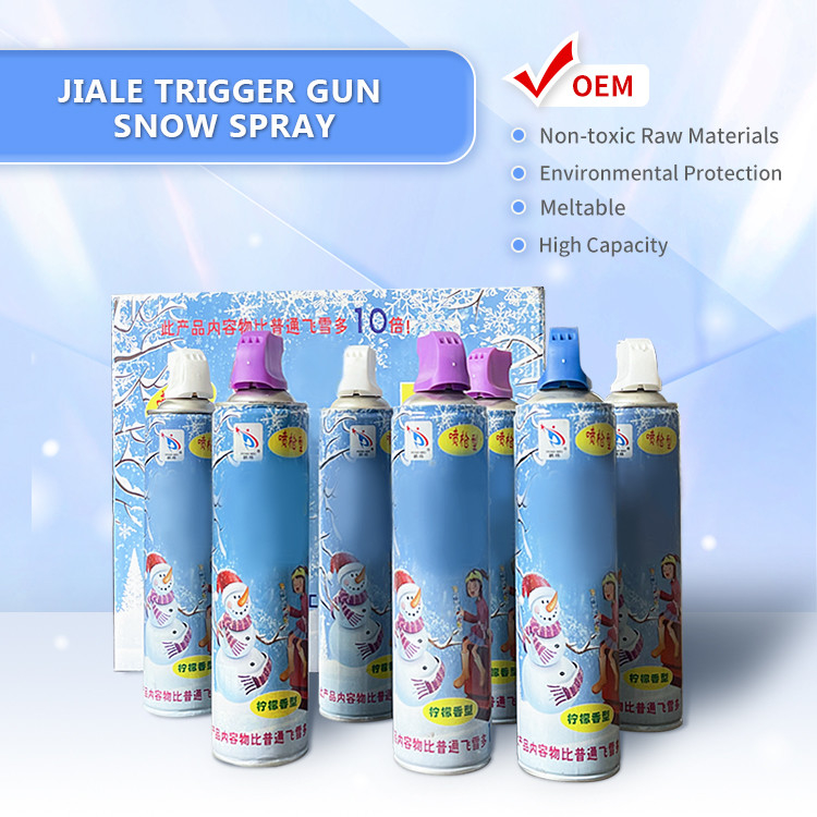 500 ml de gran capacidad pistola de disparo espuma spray de nieve fiesta decoración de Navidad