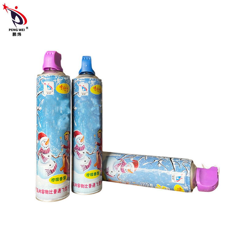 500 ml de gran capacidad pistola de disparo espuma spray de nieve fiesta decoración de Navidad