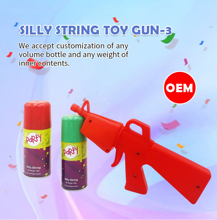 Halloween - Fiesta no inflamable Crazy String Toy Gun para niños Rango de edad 8+