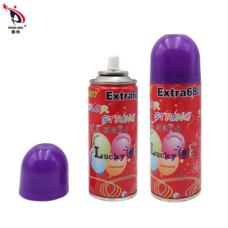 Seguro Colorido Loco Silly String Spray Halloween Broma No inflamable